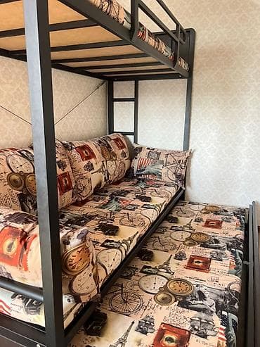 2 ярусный диван: Двухъярусная кровать, Б/у, Складная — 8