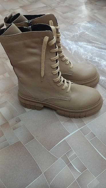 зимний берцы: Женские обуви из натуральной кожи! Цены разные!!! - Цвет: черный — 6