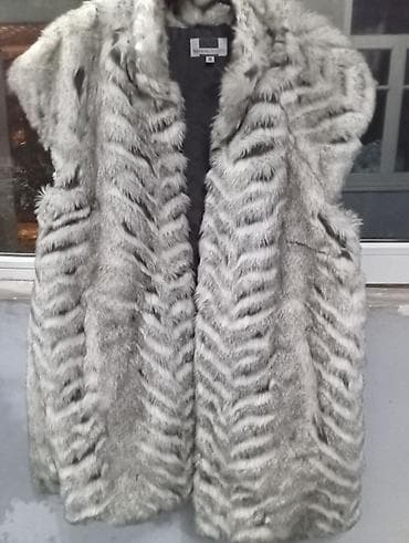 Утепленный, Меховой, Осень-весна, Искусственный мех, Длинная модель, С карманами