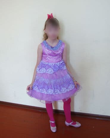 волейбольные формы: Детское платье, цвет - Фиолетовый, Новый — 5