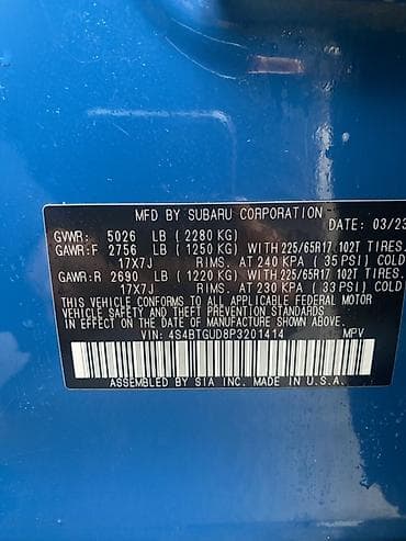 crv 5: Subaru Outback: 2023 г., 2.4 л, Автомат, Бензин, Универсал — 3