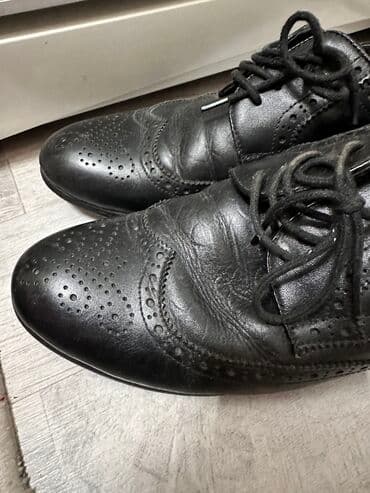 ecco 42: Мужские туфли, 39, ABC, Б/у, цвет - Черный, Самовывоз — 2