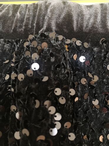 теннисный юбка: Юбка, Модель юбки: Прямая, Макси, Бархат, Высокая талия, С пайетками — 4