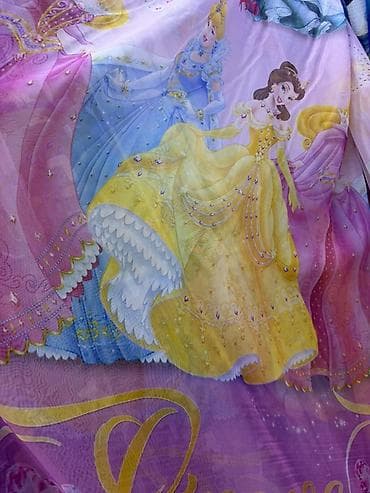Покрывало/плед для детской комнаты с принцессами Disney. - Яркий