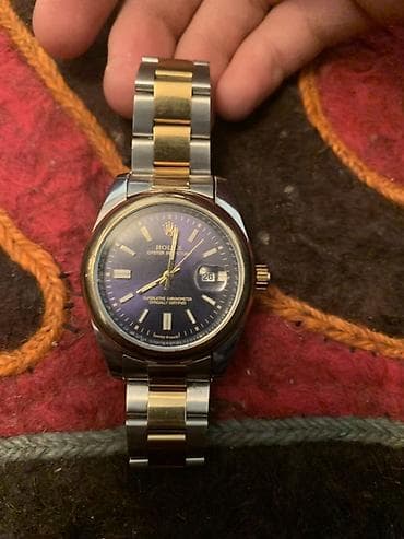 Бижутерия: Классикалык сааттар саат, Rolex, Швейцария, Асыл нуска, Унисекс — 1