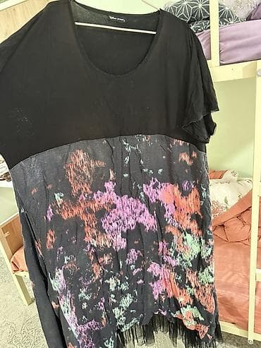 цпес одежда: Повседневное платье, Турция, Лето, Длинная модель, Оверсайз, 5XL, Стандарт — 3