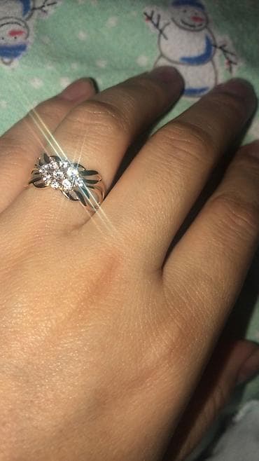 печатка золотой: Кольцо, Проба 585, Женские, Циркон, Винтажный стиль, Б/у — 1