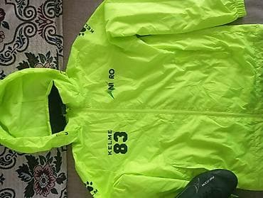 кийим: Спортивная ветровка KELME, неонового салатового цвета M размер!!!!! — 1
