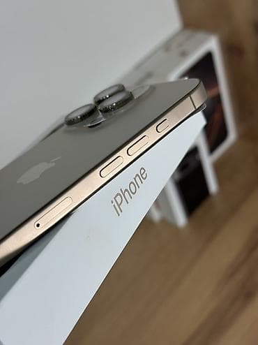 бу телефоны ош айфон: IPhone 16 Pro, Б/у, 256 ГБ, Desert Titanium, Зарядное устройство, Защитное стекло, Чехол, 98 % — 3