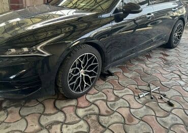 диски на санату: Шины 235 / 45 / R 18, Б/у, Bridgestone — 1