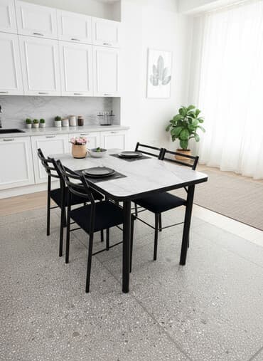 стулья ресторанные: Кухонный стол и стул, цвет - Серый — 1