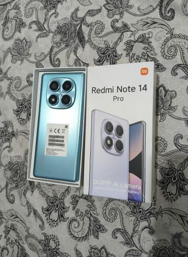 iphone 5s цена в бишкеке бу: Redmi, Redmi Note 14 Pro, 256 ГБ, цвет - Голубой, 2 SIM — 1