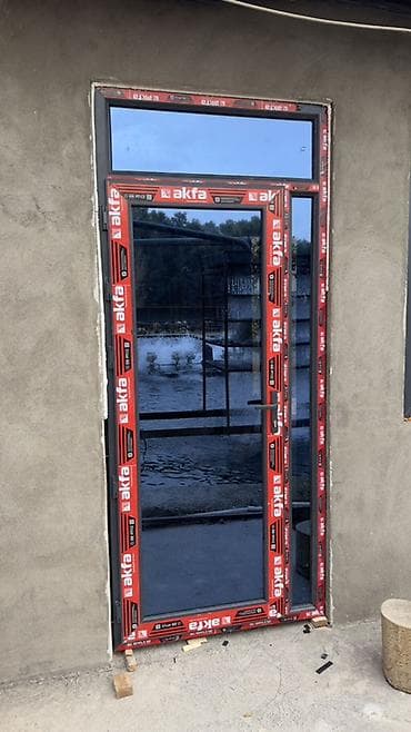 Строительство под ключ: Пластиковая дверь на заказ, Входная, Для частного дома, Другое количество створок, Распашная, Узбекистанская, Бесплатный замер — 2