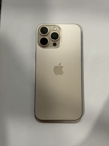 google pixel 6: IPhone 16 Pro Max, Колдонулган, 256 ГБ, Desert Titanium, Кабель, Каптама, 91 % — 1