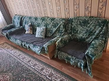 Мебельные гарнитуры: Комплект мягкой мебели, Б/у, Самовывоз — 3