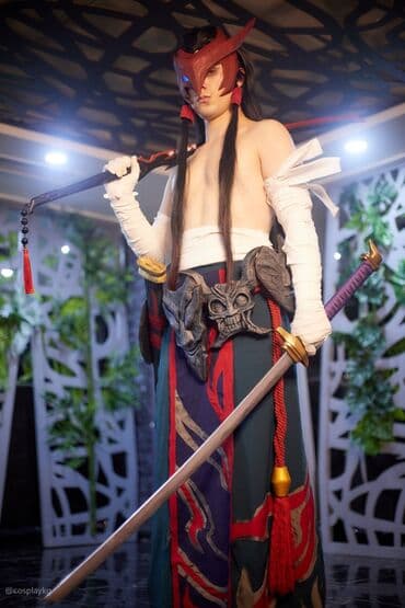 аниме шоп: Косплей Костюм Йонэ из игры лига легенд создавался для косплей — 6