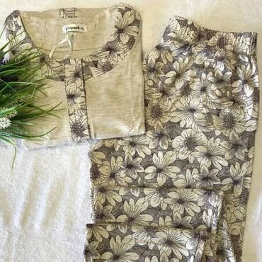 белая ночная сорочка: Пижама, Хлопок, Турция, XL, 2XL, 3XL — 3