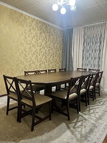 Стол и стул для зала, Б/у, Самовывоз, цвет - Коричневый — 2