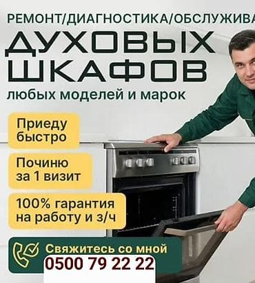 Ремонт, диагностика и обслуживание духовых шкафов и профессионального