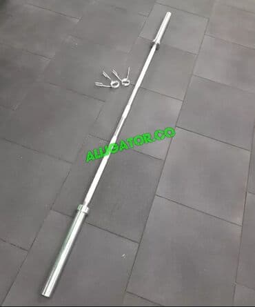 гантели наборные хромированные: Штанга гриф 220 см
заводской Китай 
вес 18 кг 
олимпийский — 1