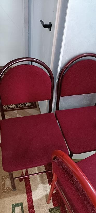 мебел ош: Стул для кухни, Железо, цвет - Красный — 1