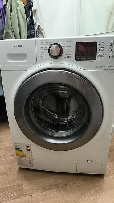 Стиральная машина Samsung EcoBubble, фронтальная загрузка, 8 кг. БУ