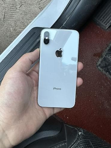 IPhone X, Б/у, 256 ГБ, Серебристый, 72 %