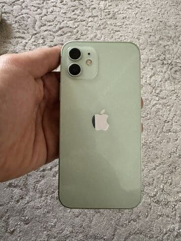 IPhone 12, Б/у, 256 ГБ, Зеленый, Чехол, 77 %