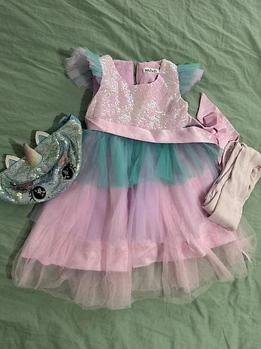 окуу кийим: Балдар көйнөгү, түсү - Ак, Колдонулган — 6