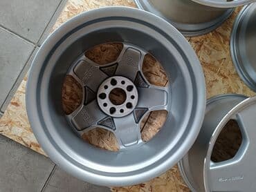 разноширокие: Литые Диски R 18 AMG, Комплект, отверстий - 5, Б/у — 8