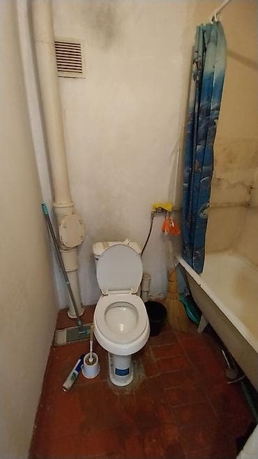 кок жар айкол: 1 бөлмө, 28 м², Хрущевка, 4 кабат, Эски ремонт — 3