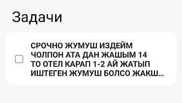 Услуга: ищу временную работу в Чолпон-Ате Описание: — Срочно ищу