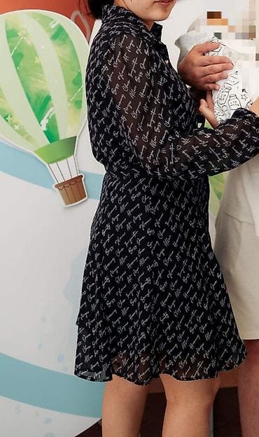 michail kors: Повседневное платье, Осень-весна, Короткая модель, Полиэстер, Платье-рубашка, M, L — 4