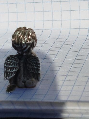 чугунные гантели: Миниатюрная фигурка ангела из металла - Материал: металл с — 5