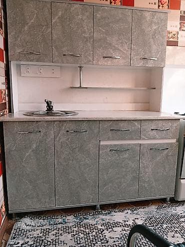 наборы на кухню: Кухонный гарнитур, цвет - Серый — 2