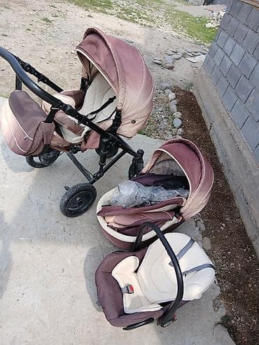 мектепке кийимдер: Балдар арабасы, Башка бренд, түсү - Күрөң, Колдонулган, Өзү алып кетүү — 2