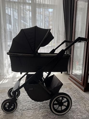 Дет. коляска MOON ROCCA 2023г, Германия,Б/У, темно-серый. В комплекте