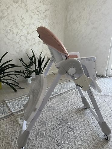 Стульчик для кормления, Другой бренд, Металл, Другой вид, цвет - Розовый at lalafo.kg Стульчик для кормления, Другой бренд, Металл, Другой вид, цвет - Розовый