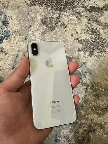IPhone X, 256 ГБ, Серебристый, 100 %
