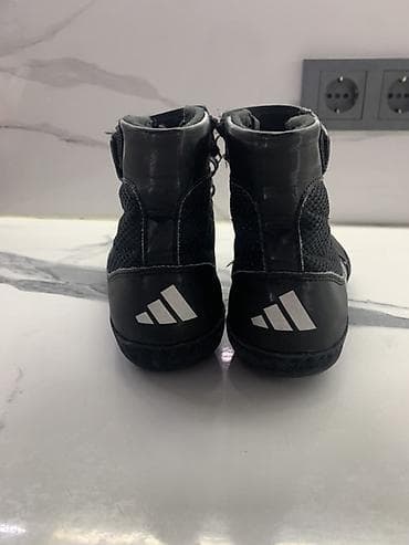 Мужская обувь: Боксерские ботинки Adidas,Kombat spin высокие - Цвет: черный с — 4