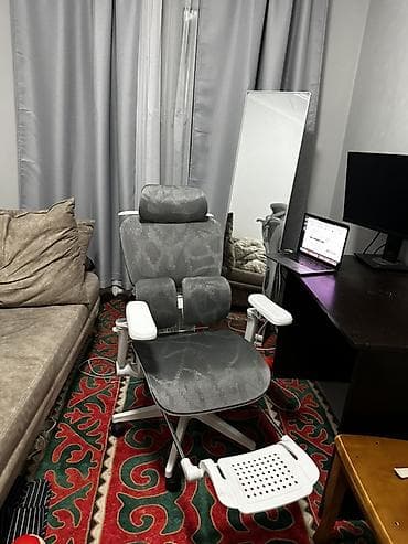 стулья компьютерные: Офисное кресло, С колесиками, цвет - Серый — 2