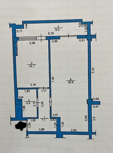 Квартиры: 2 комнаты, 68 м², Элитка, 6 этаж, Евроремонт — 9