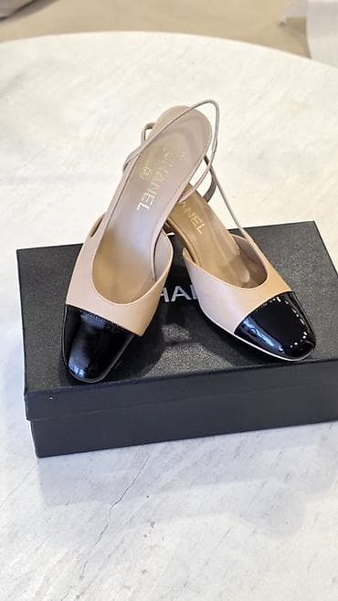 обувь деми: Туфли, 38, Chanel, Новый, цвет - Бежевый, Бесплатная доставка — 1