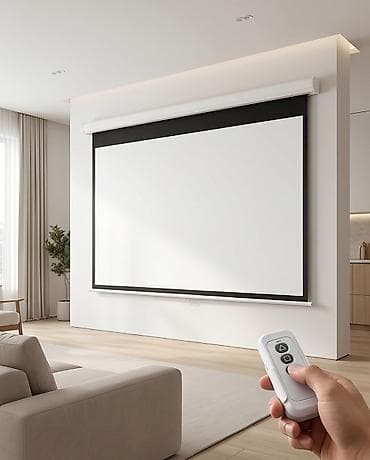4k 4к: ВАУ! Ваш личный кинотеатр на 100 дюймов! Electric curtain за 9900 сом — 1