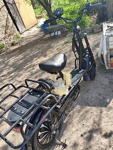 планета: Электроскутер грузовой с задним расширенным багажником - — 3