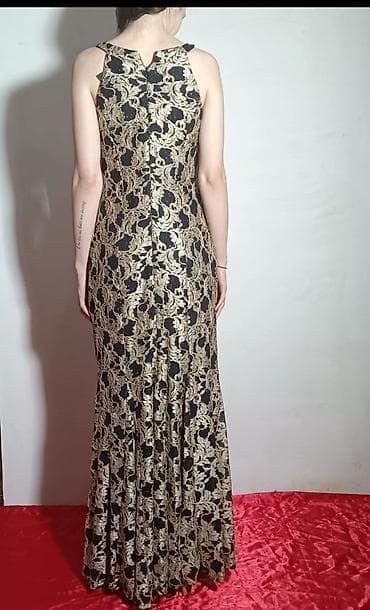 b 5: Вечернее платье, Русалка, Длинная модель, Без рукавов, 6XL — 3