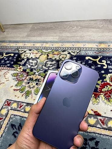 apple монитор: IPhone 14 Pro Max, Б/у, 256 ГБ, Deep Purple, 76 % — 8