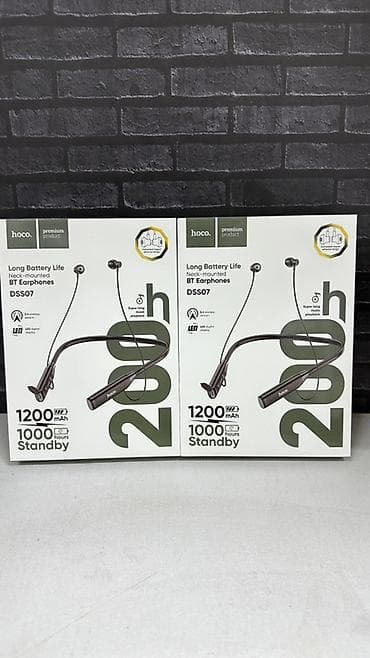 Наушники: HOCO DSS07 — беспроводные наушники-вкладыши с оголовьем на шею — 1