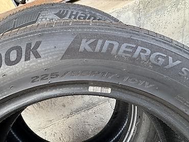 kia rai: Шины 225 / 55 / R 17, Лето, Б/у, Комплект, Легковые, Hankook — 2