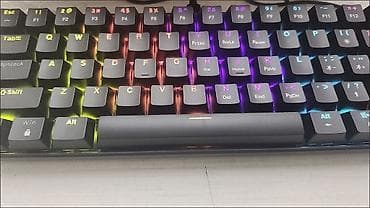 клавиатура игровая: Клавиатура, Механическая, Проводное подключение, Размер: 60% — 2